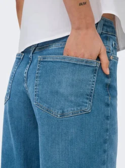 ONLMADISON Hohe Taille Weiter Beinschnitt Jeans