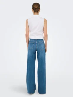 ONLMADISON Hohe Taille Weiter Beinschnitt Jeans