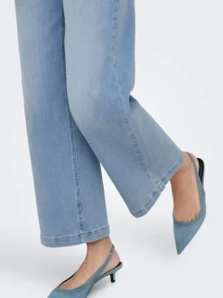 ONLMADISON Hohe Taille Weiter Beinschnitt Verkürzt Jeans