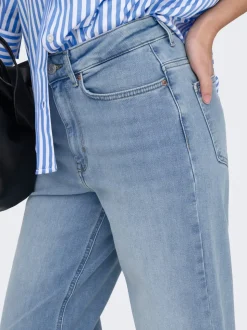 ONLMADISON Hohe Taille Weiter Beinschnitt Verkürzt Jeans