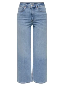 ONLMADISON Hohe Taille Weiter Beinschnitt Verkürzt Jeans