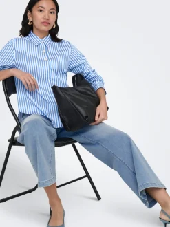 ONLMADISON Hohe Taille Weiter Beinschnitt Verkürzt Jeans