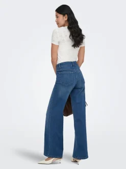 ONLMADISON Hohe Taille Weiter Beinschnitt Jeans