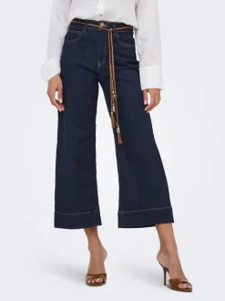 ONLMADISON Hohe Taille Weiter Beinschnitt Verkürzt Jeans