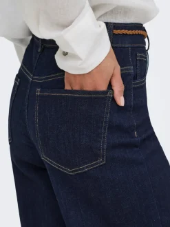 ONLMADISON Hohe Taille Weiter Beinschnitt Verkürzt Jeans