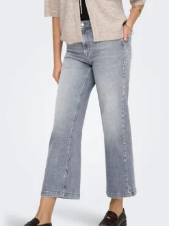ONLMADISON Hohe Taille Weiter Beinschnitt Verkürzt Jeans