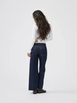 ONLMADISON Hohe Taille Weiter Beinschnitt Verkürzt Jeans