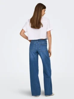 ONLMADISON Hohe Taille Weiter Beinschnitt Jeans