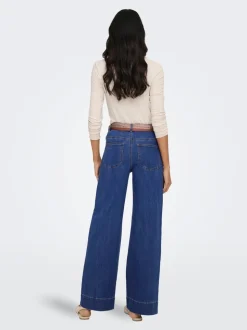ONLMADISON Hohe Taille Weiter Beinschnitt Jeans