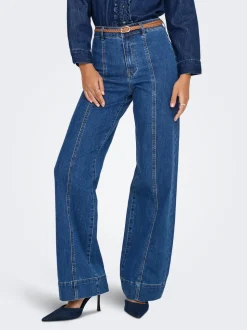 ONLMADISON Hohe Taille Weiter Beinschnitt Jeans