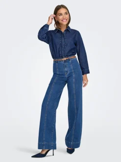 ONLMADISON Hohe Taille Weiter Beinschnitt Jeans