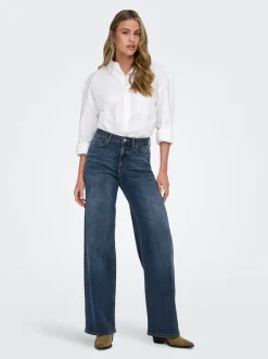 ONLMADISON Hohe Taille Weiter Beinschnitt Jeans