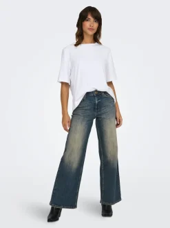 ONLMADISON Hohe Taille Weiter Beinschnitt Jeans
