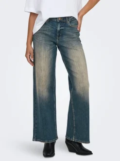 ONLMADISON Hohe Taille Weiter Beinschnitt Jeans