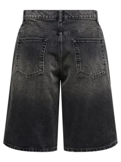 ONLMATE Mittlere Taille Baggy Fit Jeans-Shorts