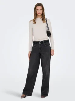ONLMAYA Mittlere Taille Weiter Beinschnitt Jeans