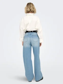 ONLMAYA Mittlere Taille Weiter Beinschnitt Jeans