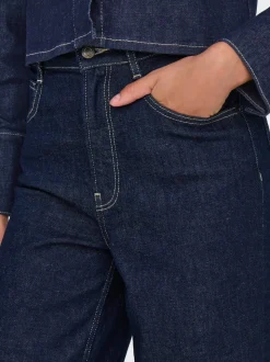 ONLMERCER Hohe Taille Weiter Beinschnitt Jeans