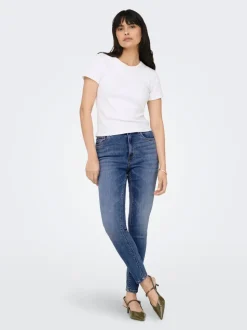ONLMILA Hohe Taille Skinny Fit Knöchellang Jeans
