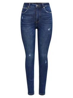 ONLMILA Hohe Taille Skinny Fit Knöchellang Jeans