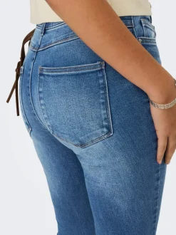ONLMILA Hohe Taille Skinny Fit Knöchellang Jeans