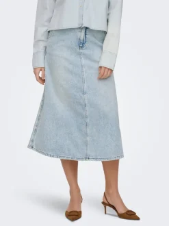 ONLMINDY Denim Jeansrock Langer Rock