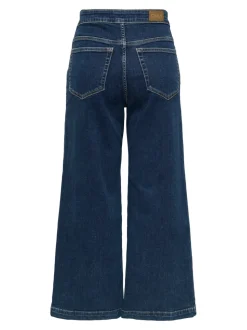 ONLNEW Hohe Taille Weite Passform - kurz geschnitten Verkürzt Jeans