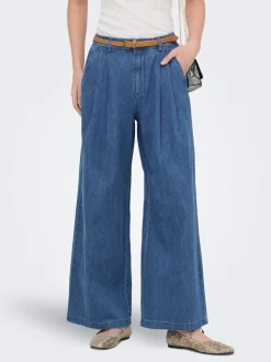 ONLNORRIE Hohe Taille Weiter Beinschnitt Jeans
