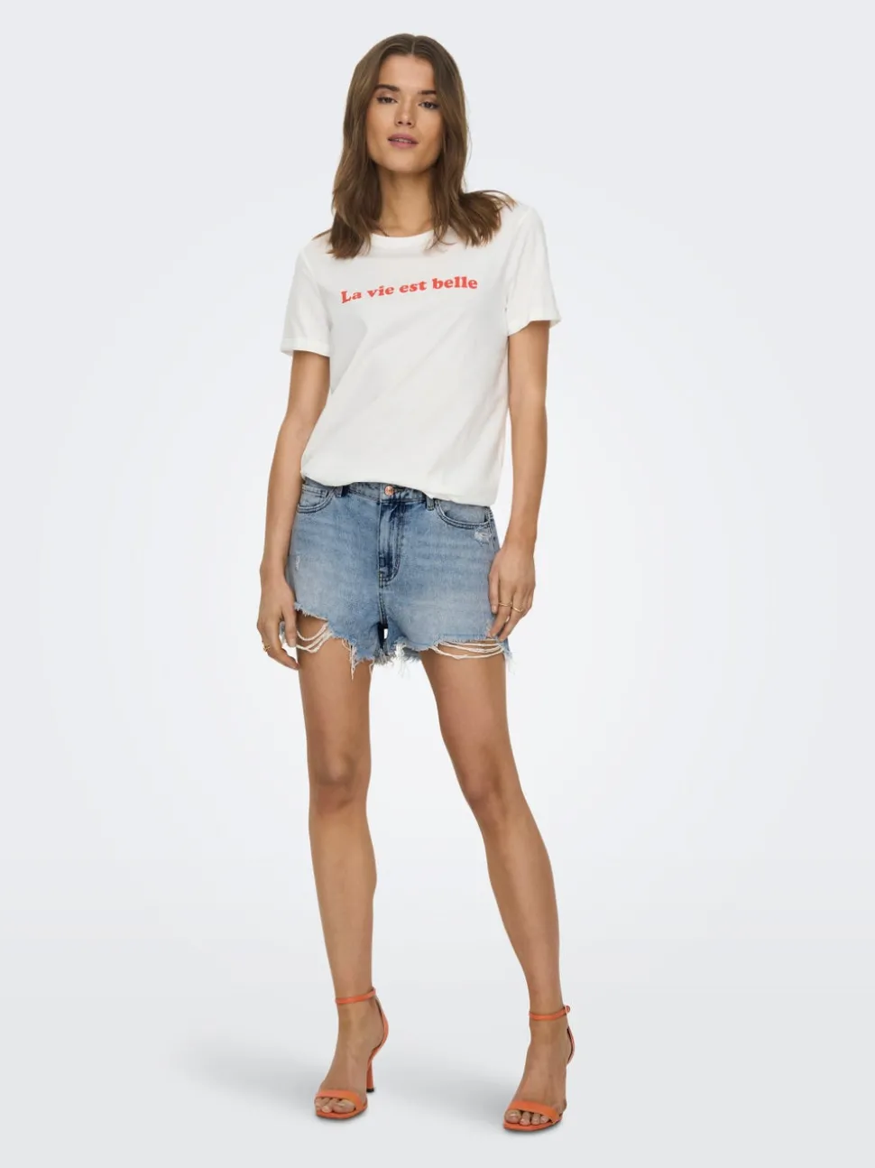 ONLPACY Hohe Taille Normal geschnitten Jeans-Shorts