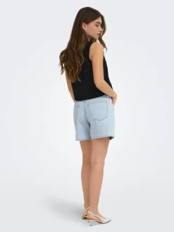 ONLPHINE Hohe Taille Normal geschnitten Jeans-Shorts