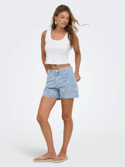 ONLPHINE-AUDE Hohe Taille Normal geschnitten Jeans-Shorts