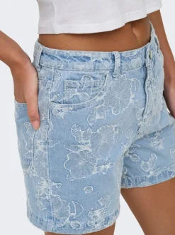 ONLPHINE-AUDE Hohe Taille Normal geschnitten Jeans-Shorts