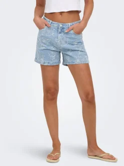 ONLPHINE-AUDE Hohe Taille Normal geschnitten Jeans-Shorts