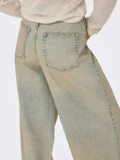 ONLPIPER-SONIC Hohe Taille Weiter Beinschnitt Jeans