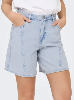 ONLREBECCA Mittlere Taille Normal geschnitten Jeans-Shorts