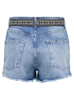 ONLROBYN Sehr hohe Taille Gerade geschnitten Jeans-Shorts