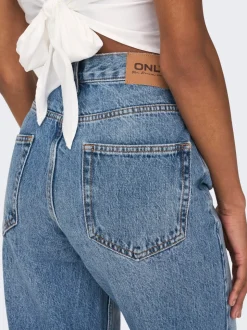ONLROBYN Hohe Taille Gerade geschnitten Jeans