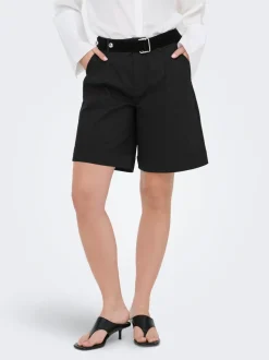 ONLROSALIE Hohe Taille Locker geschnitten Bermuda Shorts