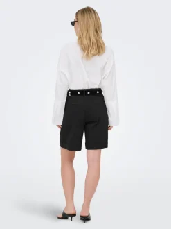 ONLROSALIE Hohe Taille Locker geschnitten Bermuda Shorts