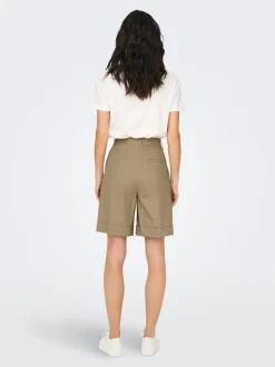 ONLROSALIE Hohe Taille Locker geschnitten Bermuda Shorts