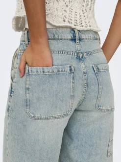 ONLRUTH Mittlere Taille Locker geschnitten Jeans-Shorts