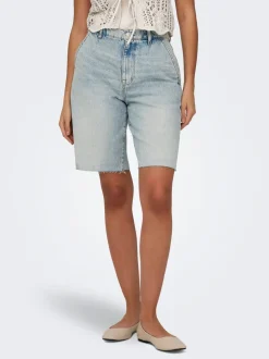 ONLRUTH Mittlere Taille Locker geschnitten Jeans-Shorts