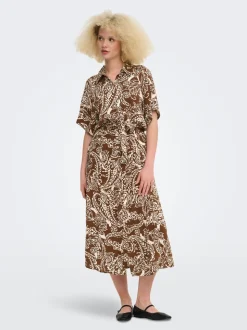 ONLSAFA Langes Kleid