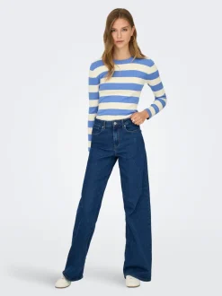 ONLSANNA Hohe Taille Weiter Beinschnitt Jeans