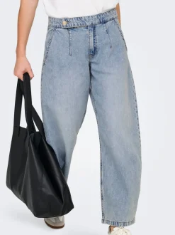 ONLSAVONA Mittlere Taille Barrel Fit Knöchellang Jeans