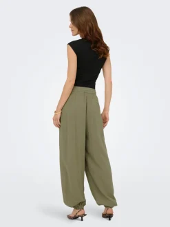 ONLSIESTA Weiter Beinschnitt Leinen Hose mit weitem Beinschnitt