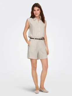 ONLSIESTA Normal geschnitten Leinen Shorts