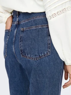 ONLSILJE Hohe Taille Gerade geschnitten Jeans