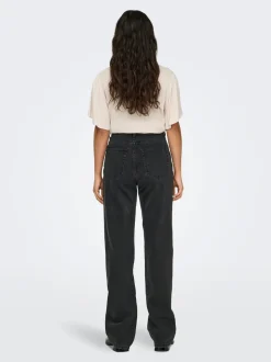ONLSILJE Hohe Taille Gerade geschnitten Jeans