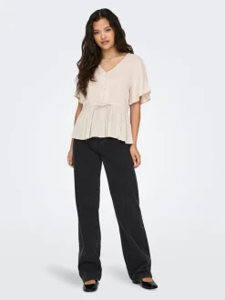 ONLSILJE Hohe Taille Gerade geschnitten Jeans